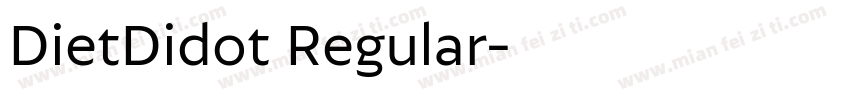 DietDidot Regular字体转换